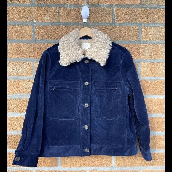 Anthropologie The Korner corduroy sherpa jacket small - Picture 1 of 13